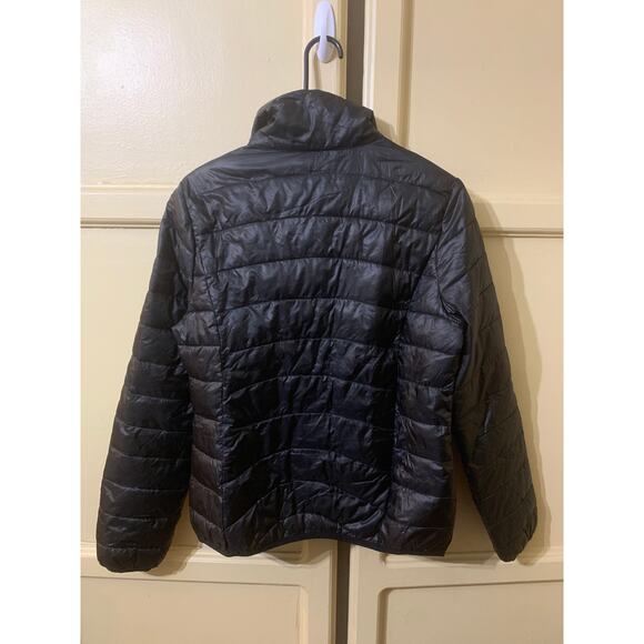 Black Rivet Black Zip Up Waterproof Jacket Size Medium - Picture 5 of 10